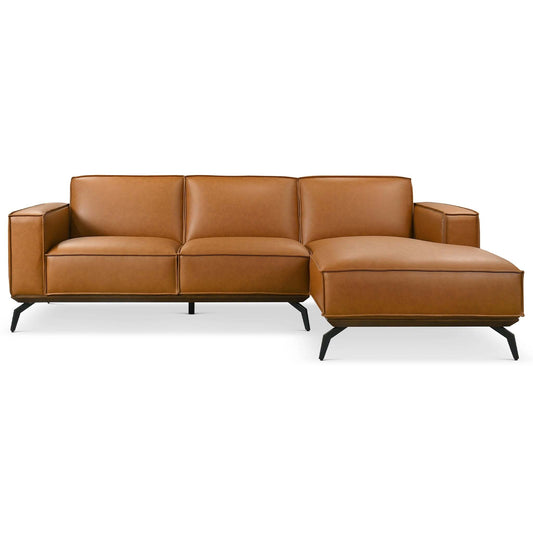 Brenham Easy Clean Modern Right Sectional Sofa & Chaise - detail view 2