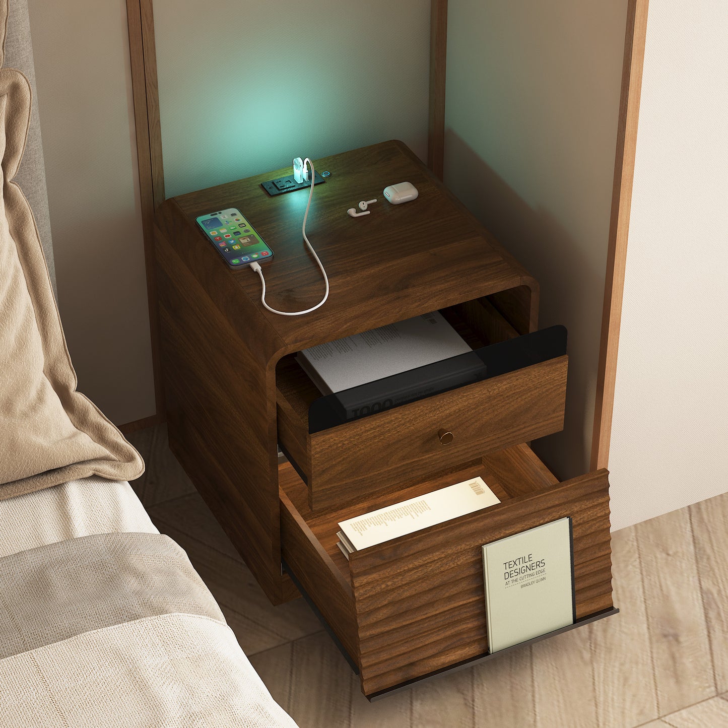 Nightstand with Charging Station - detail view 5