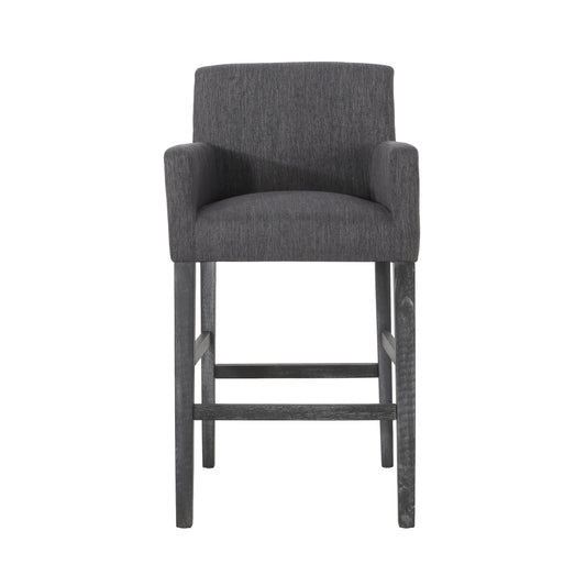 Galatea Modern 30.5 inch Bar Stools - Charcoal Gray/Gray