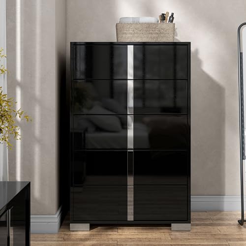 Sinistra Bedroom Chest - Piano Black