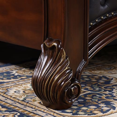 Cremona Traditional Queen Poster Bed - Dark Cherry & Black