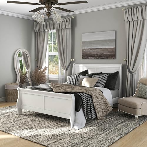Fairhaven 4-Piece Queen Size Sleigh Bedroom Set - White