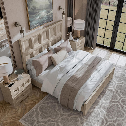 Hatton Cross King Size E. Bed - Tawny