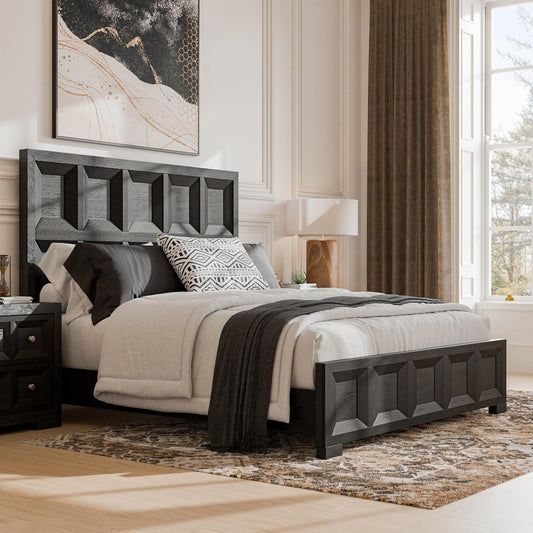 Hatton Cross Queen Size Bed - Black