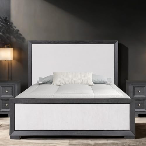 Hatton Cross Modern Queen Size Bed - Weathered Black