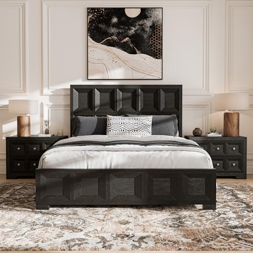 Hatton Cross Queen Size Bed - Black