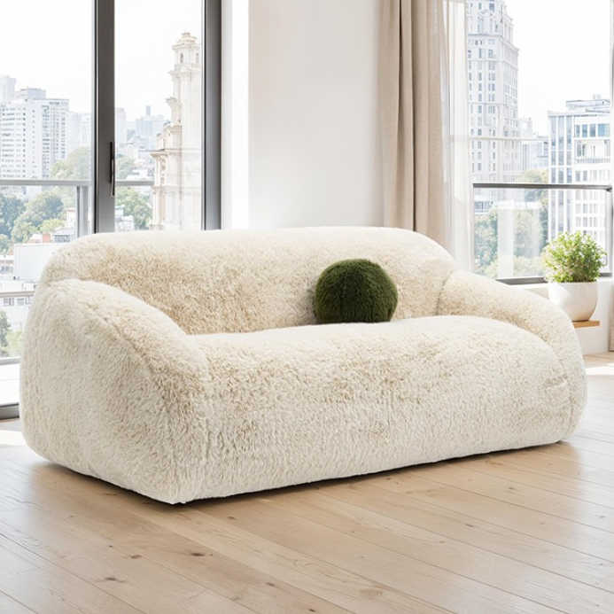 Darwen Contemporary Faux Fur Collection - Beige