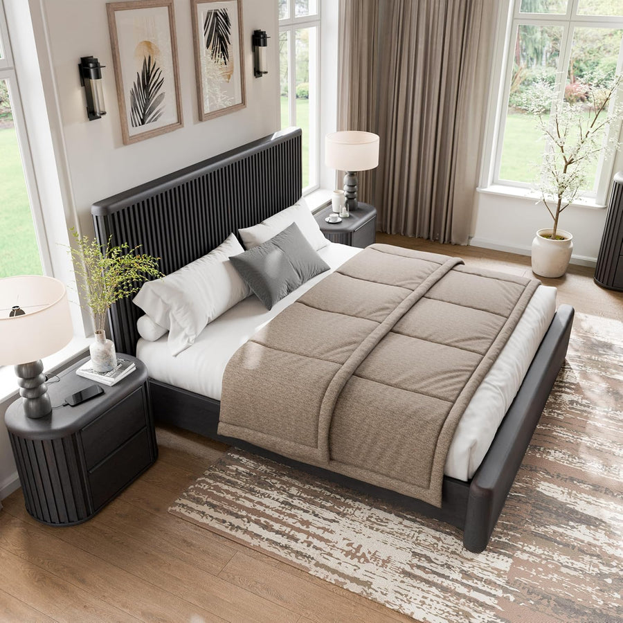 Hildesheim 4-Piece Modern Fluted King Bedroom Set