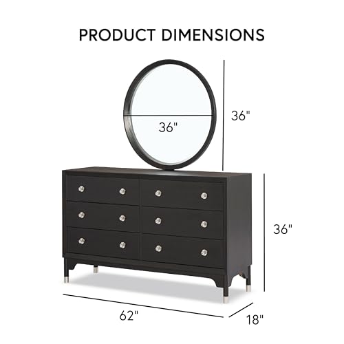 Torrance Mid-Century Modern King Storage Bed, Black