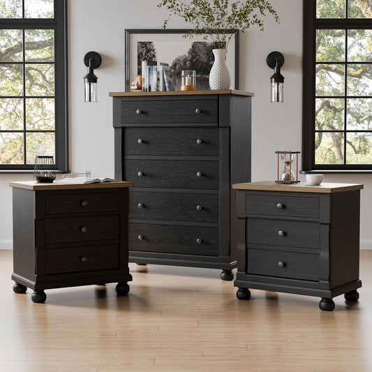 Neue Modern Farmhouse Black Bedroom Chest