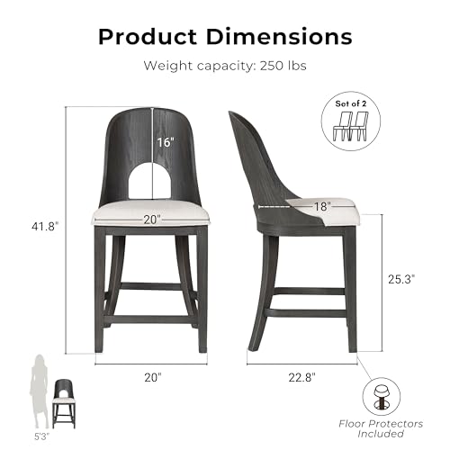 Sterling West Modern 5PC Dining Set, Ash Gray