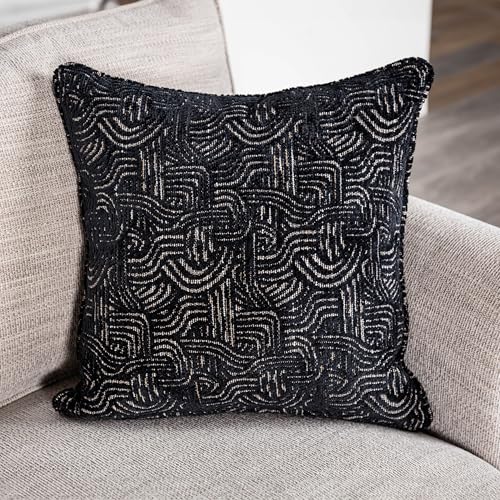 Viviani Transitional Beige Chenille Upholstered Sofa