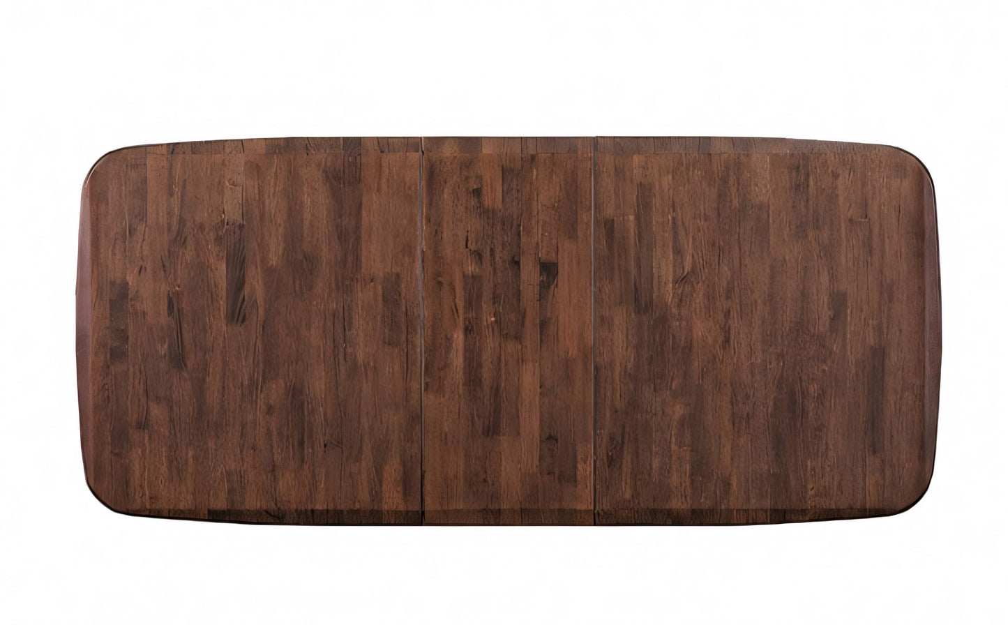 Hadsten II 5-Piece Mid-Century Dining Set – Walnut with Faux Leather Chairs