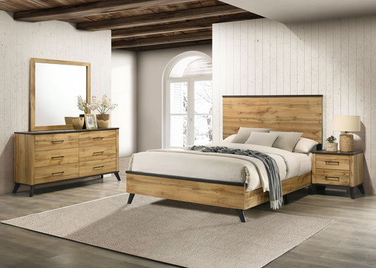 Kaywood 52-inch Panel Bedroom Set, Natural Pine