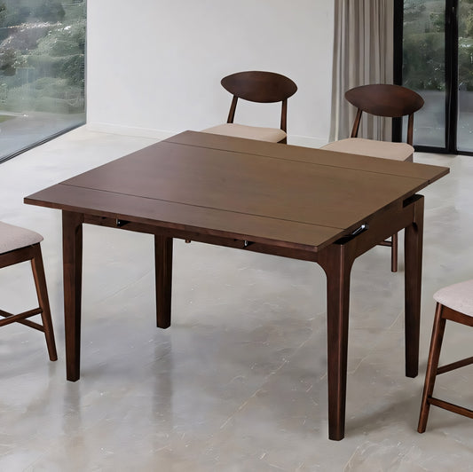 Mersin III 5-Piece Counter Height Dining Set – Solid Walnut