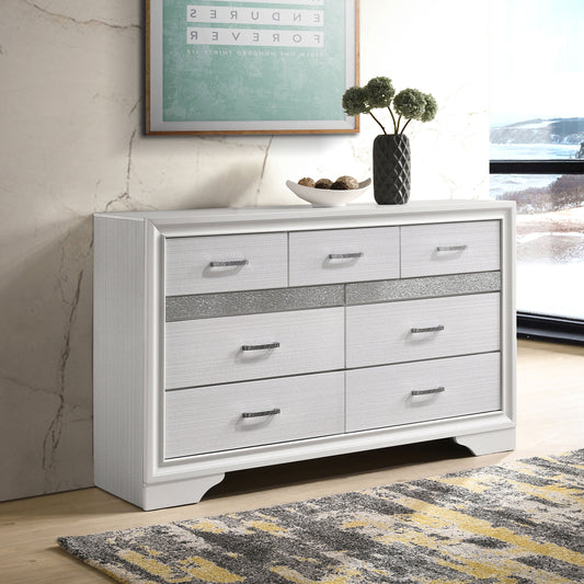 Miranda 9-Drawer Dresser with Jewelry Drawer – White