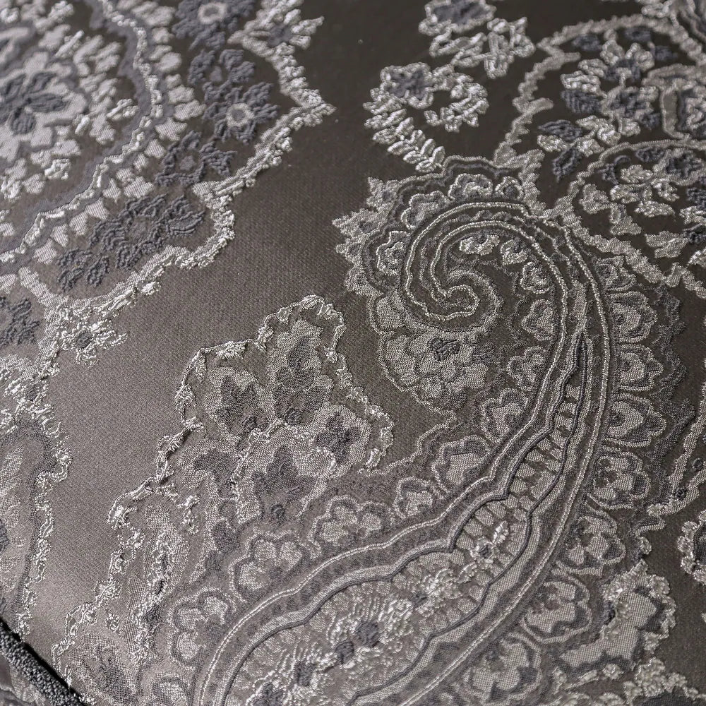 Newdale Traditional Sofa in Gray Chenille with Carved Wood Trim