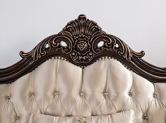 Palencia Traditional Faux Leather Arm Chair - Beige