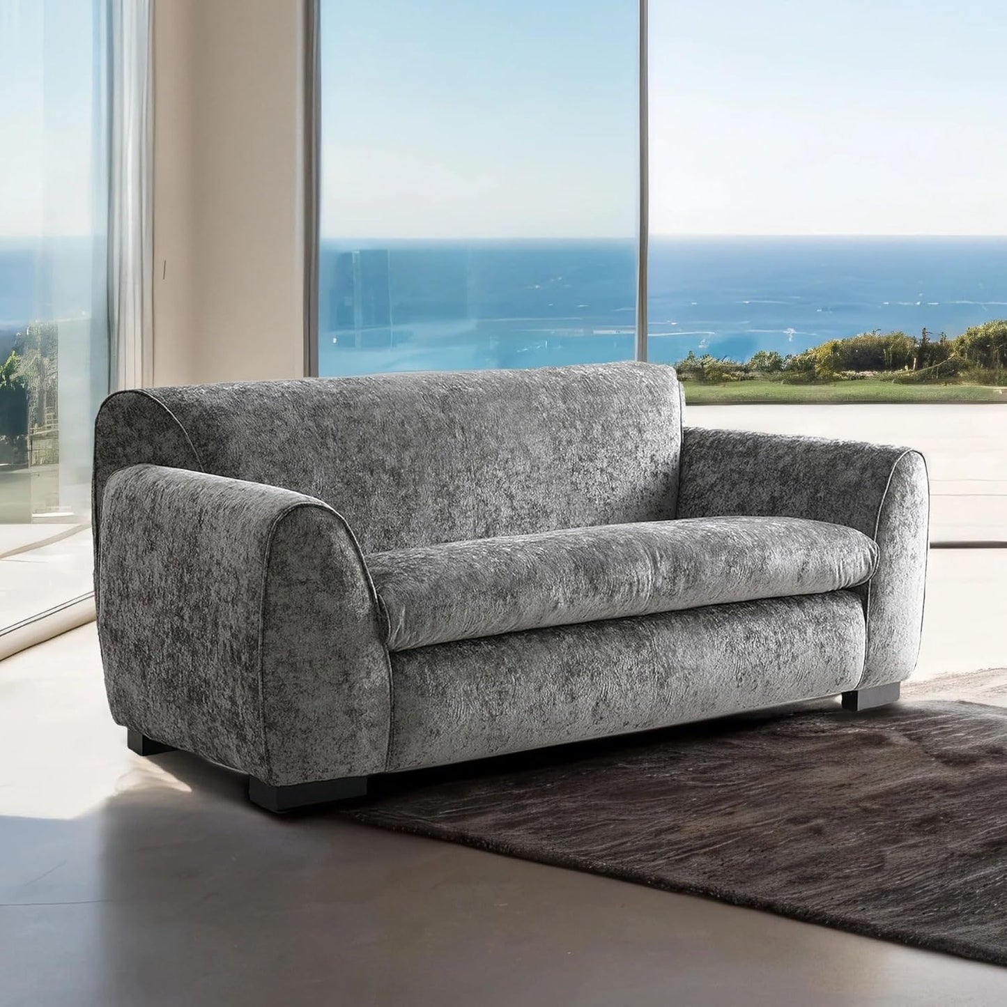 Severo Contemporary Velvet Living Room Set