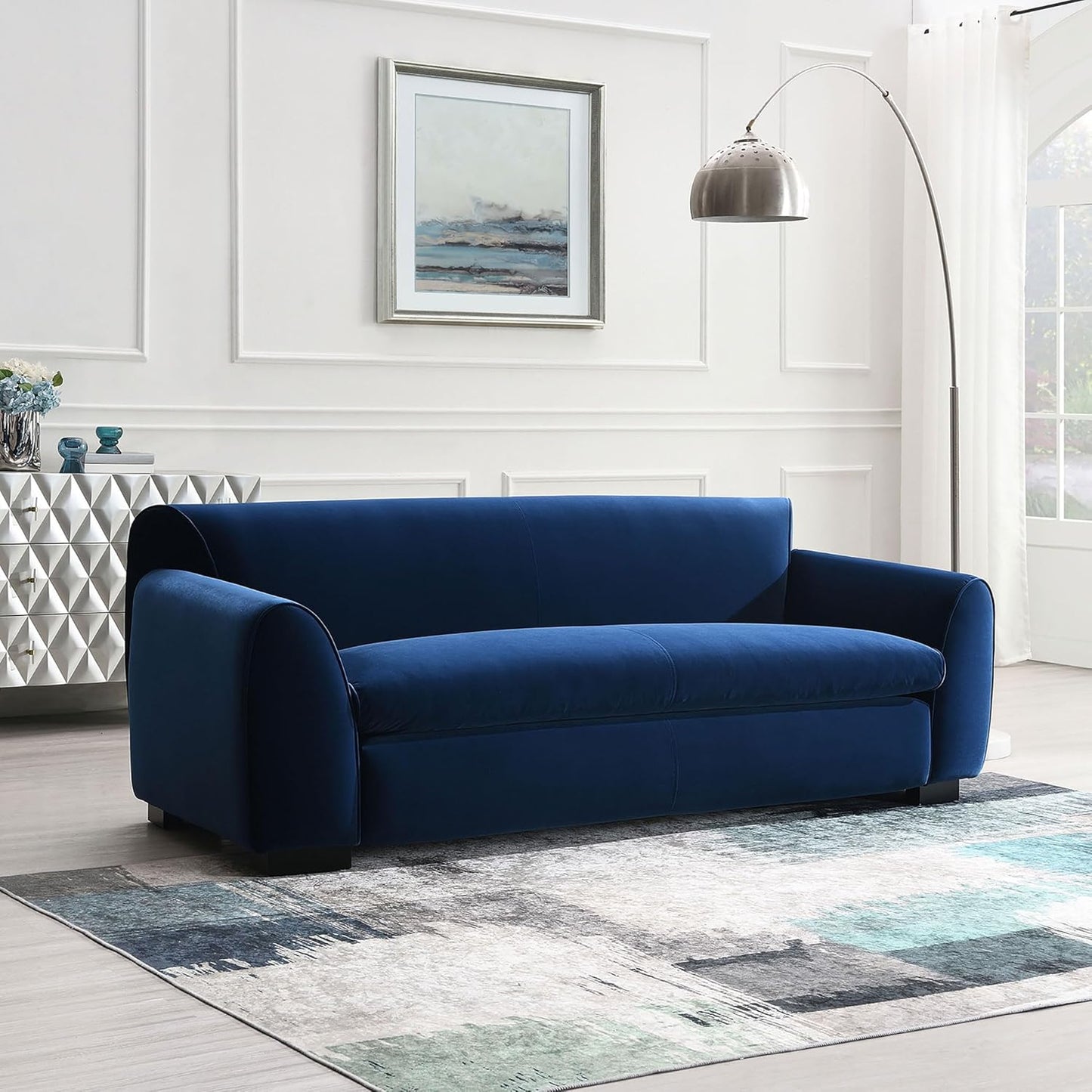 Severo Contemporary Velvet Living Room Set