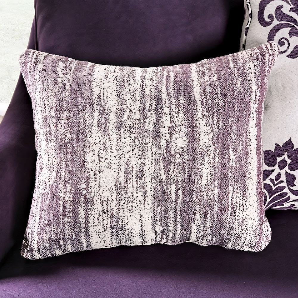 Sisseton Transitional Purple Small Weave Chenille Sofa