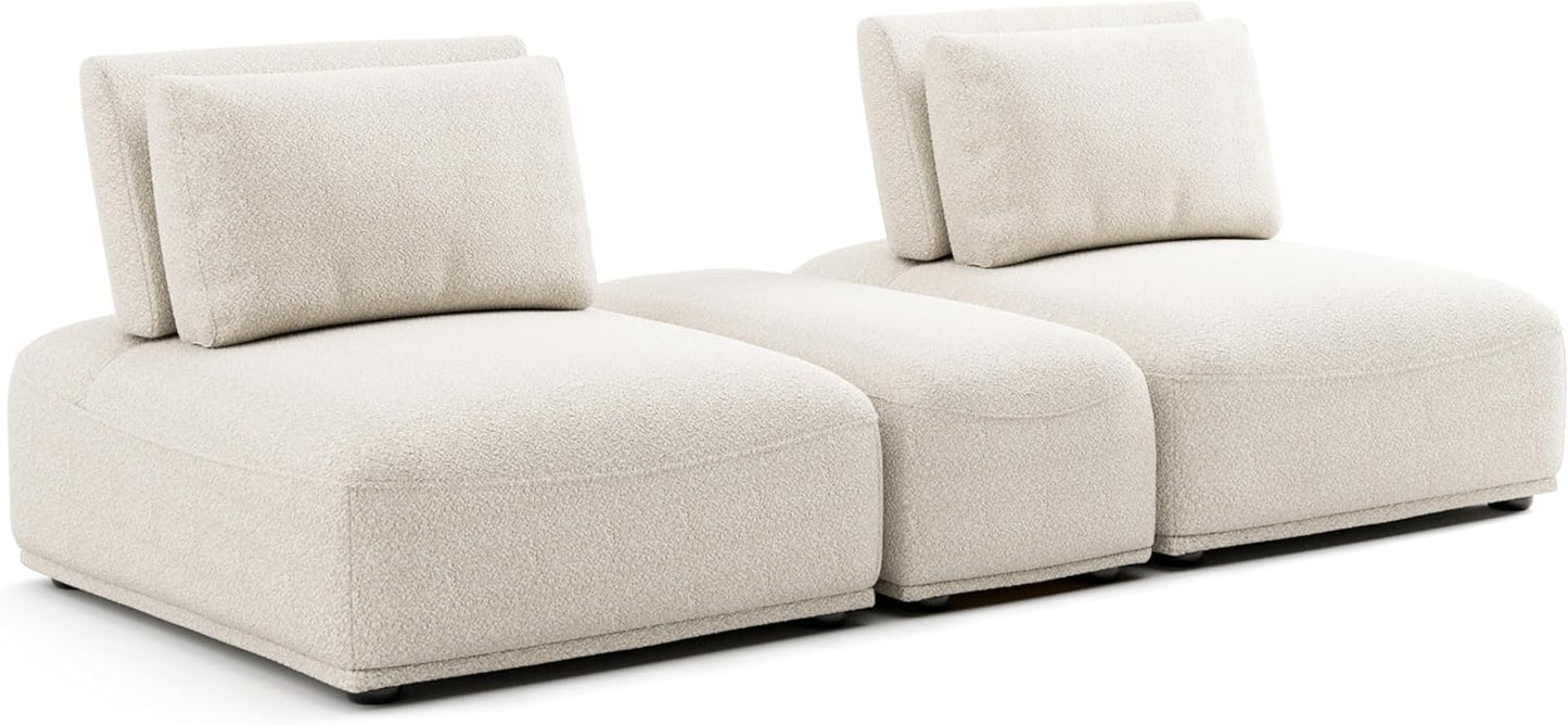 Stavanger Modular Sofa Collection – Standard Series - Bouclé & Chenille