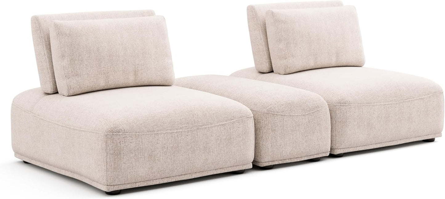 Stavanger Modular Sofa Collection – Standard Series - Bouclé & Chenille
