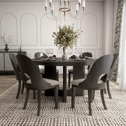 Sterling West Modern 5PC Dining Set, Ash Gray