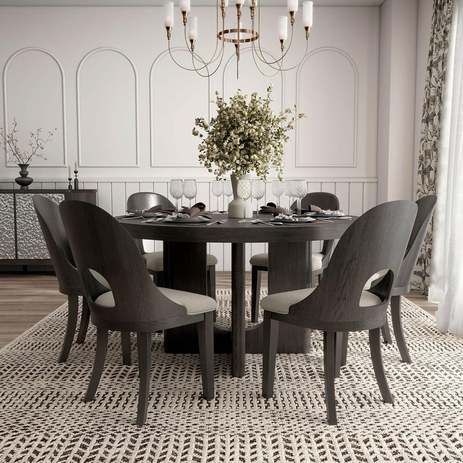 Sterling West Modern 5PC Dining Set, Ash Gray