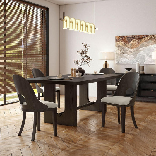 Sterling West Modern 7PC Dining Set, Espresso
