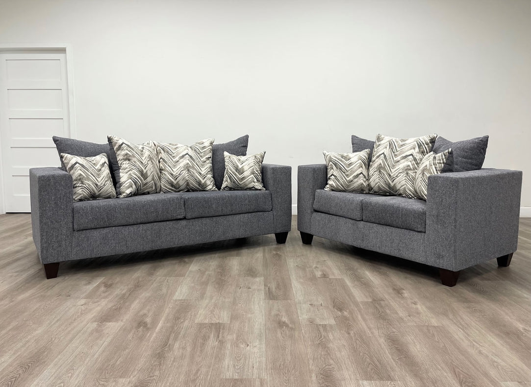 Venus 2-Piece Chenille Sofa & Loveseat Set