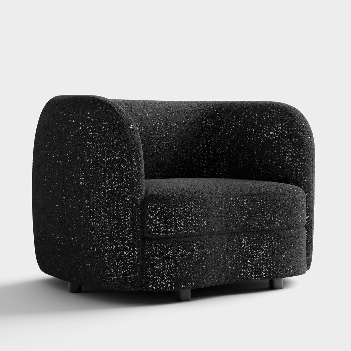 FOA Versoix Boucle Upholstered Kidney-Style Seat Accent Chair - (3 Colors)