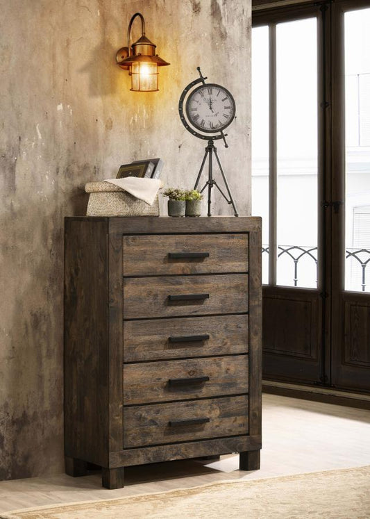 Woodmont Solid Wood 5-Drawer Chest