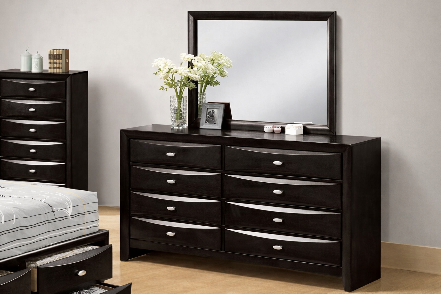 Zosimo Transitional Dresser – Black - Finally Home Furnishings LLC