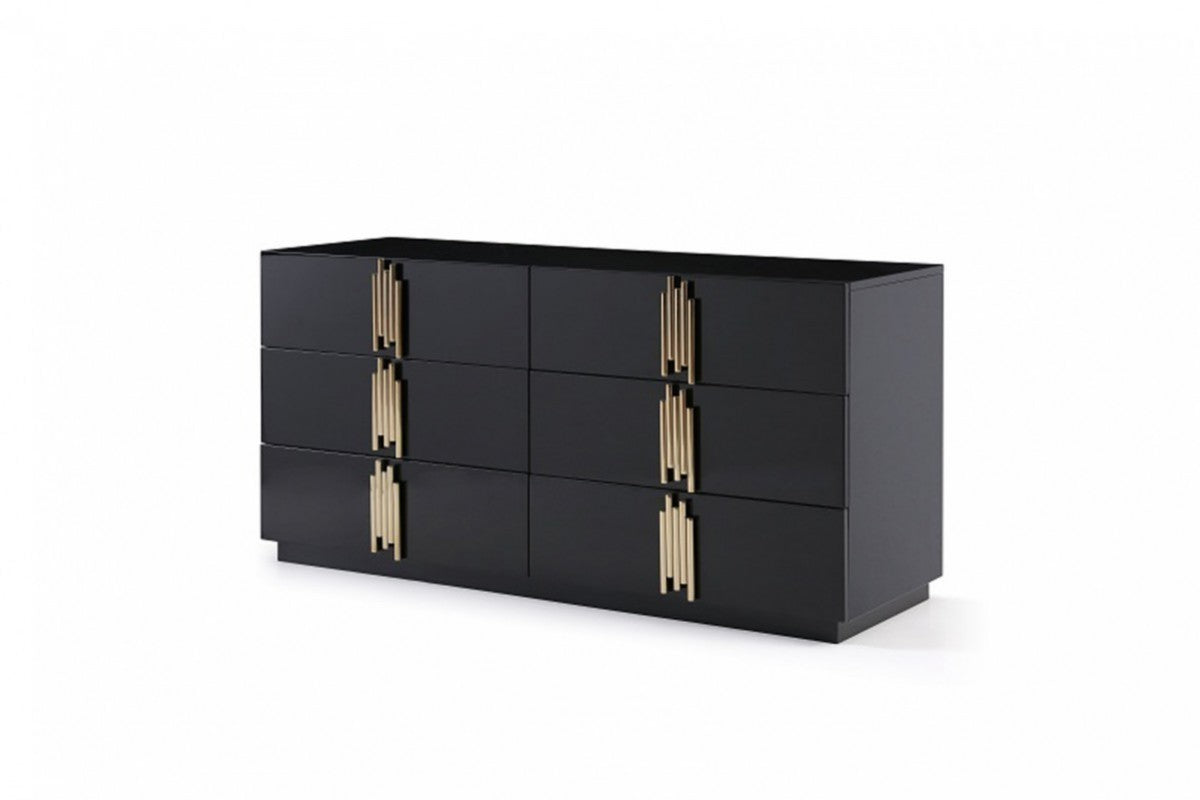 Modrest Token Modern Black & Gold Dresser