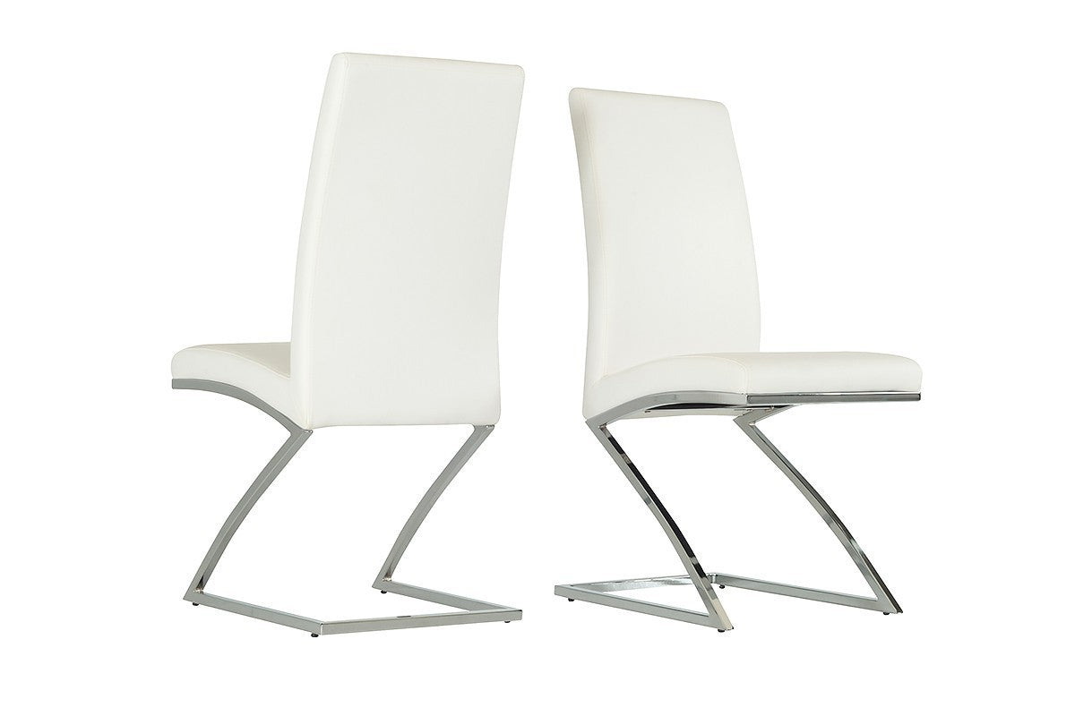 Angora - Modern White Dining Chair Set of 2