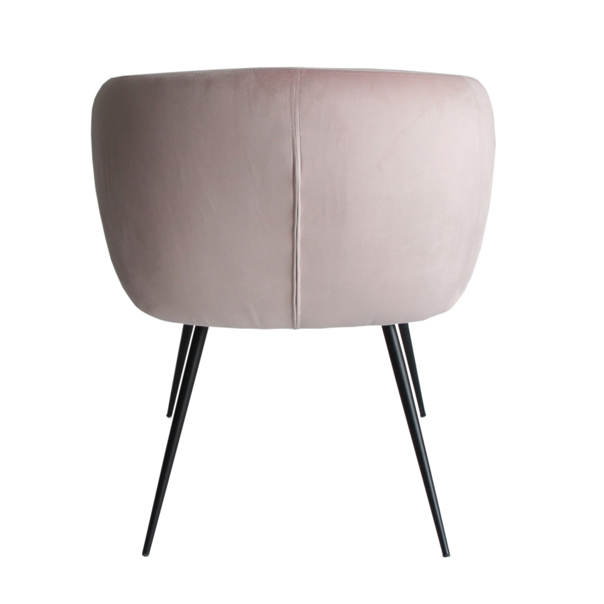 Modrest Luzerne Modern Pink Velvet Dining Chair