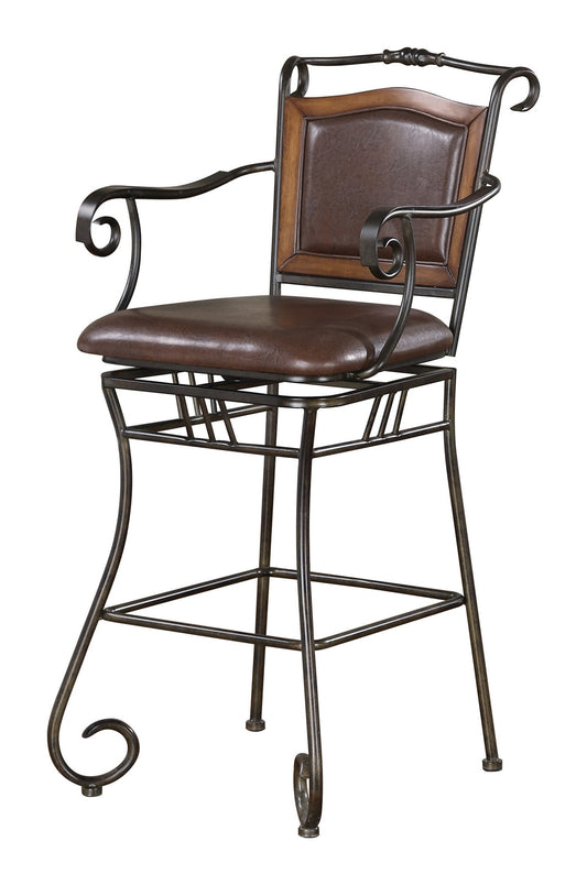 Traditional Bronze Finish Bar Stool