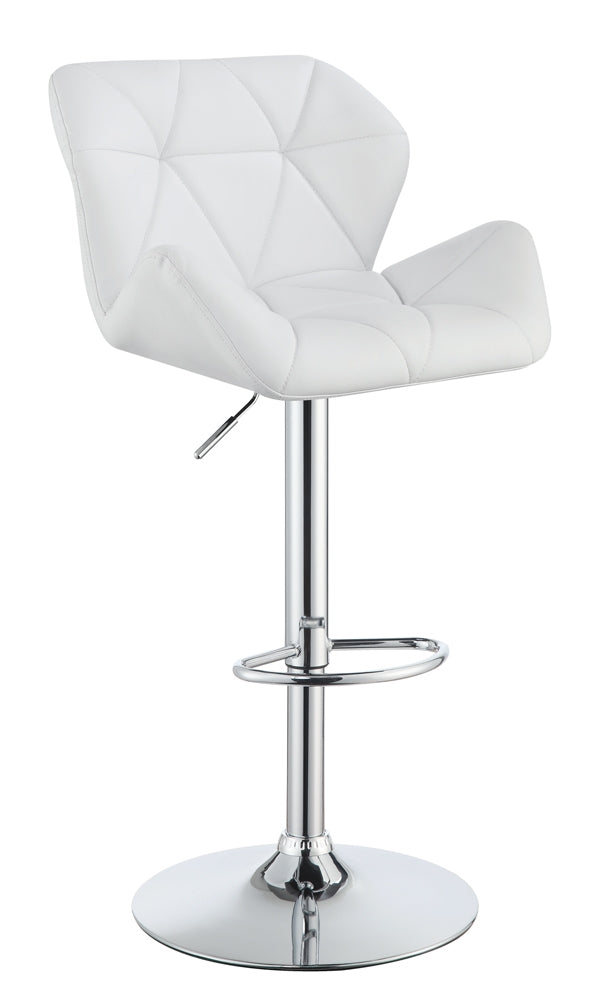 Adjustable Bar Stool W- Chrome Base Set of 2