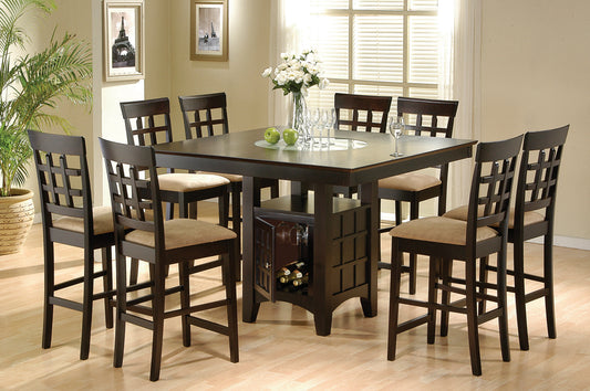 Clanton 7PC Counter Height Dining Set in Cappuccino Finish