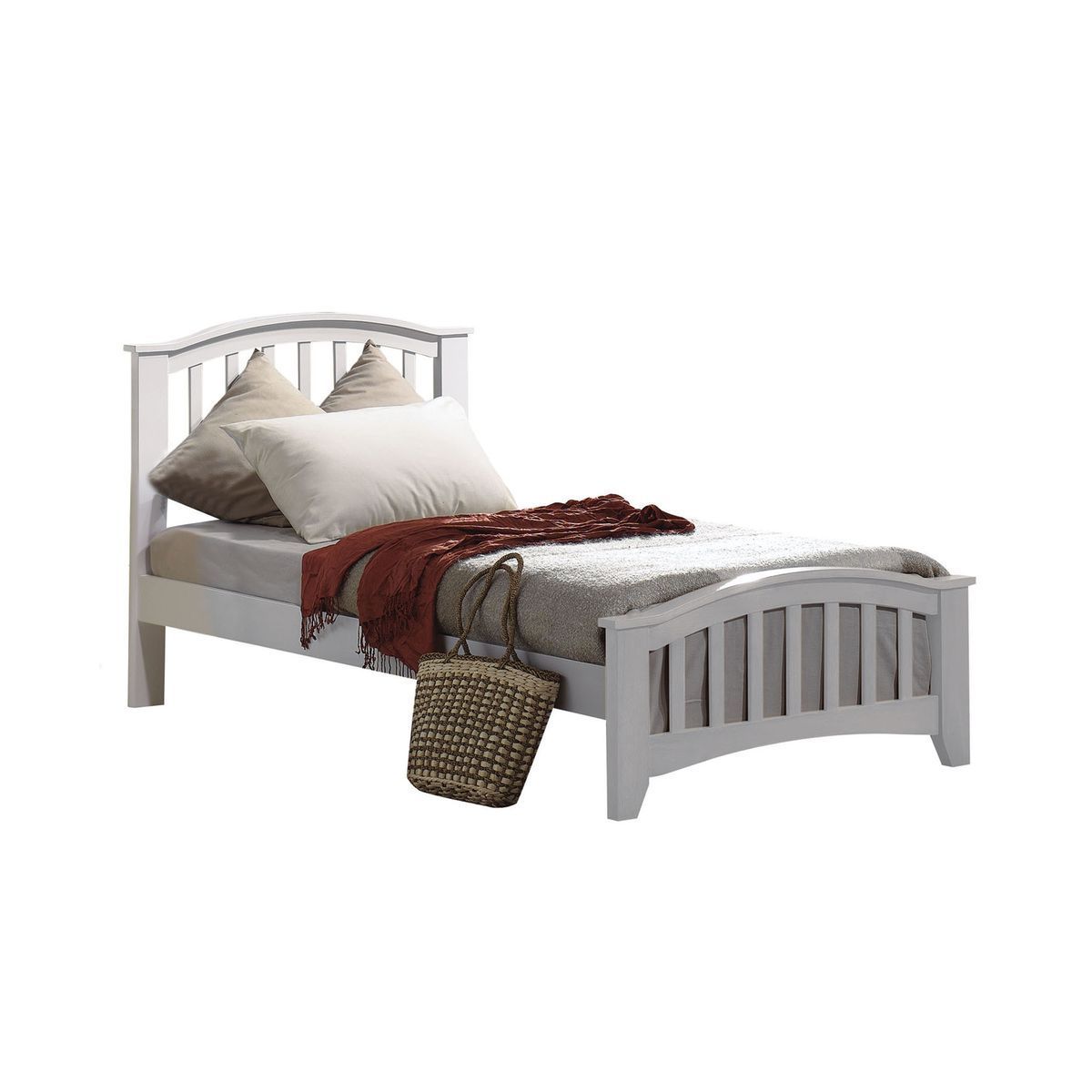 ACME San Marino Twin Bed in White 09150T