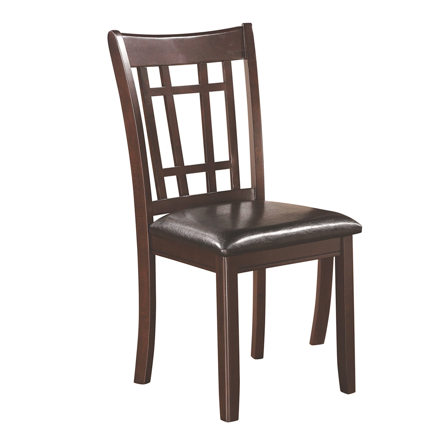 Lavon Transitional Espresso Side Chair Set of 2 Chairs