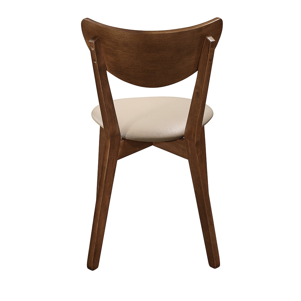 Kersey Chestnut Finish Side Chair Set of 2 Chairs