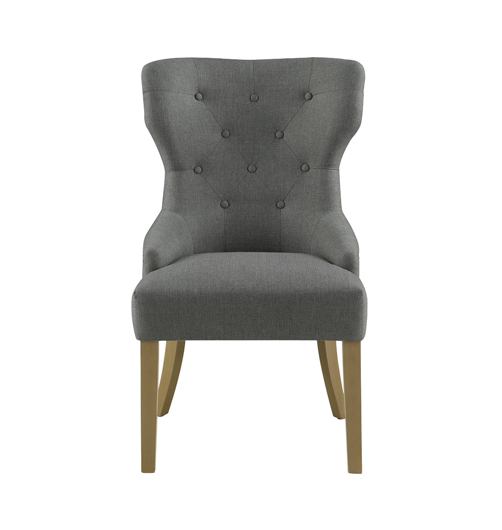 Florence Gray & Natural Tufted Dining Chair Set of 1