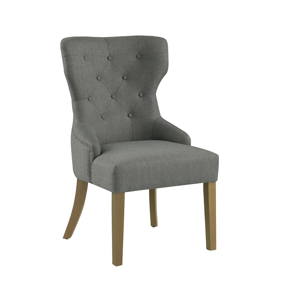 Florence Gray & Natural Tufted Dining Chair Set of 1