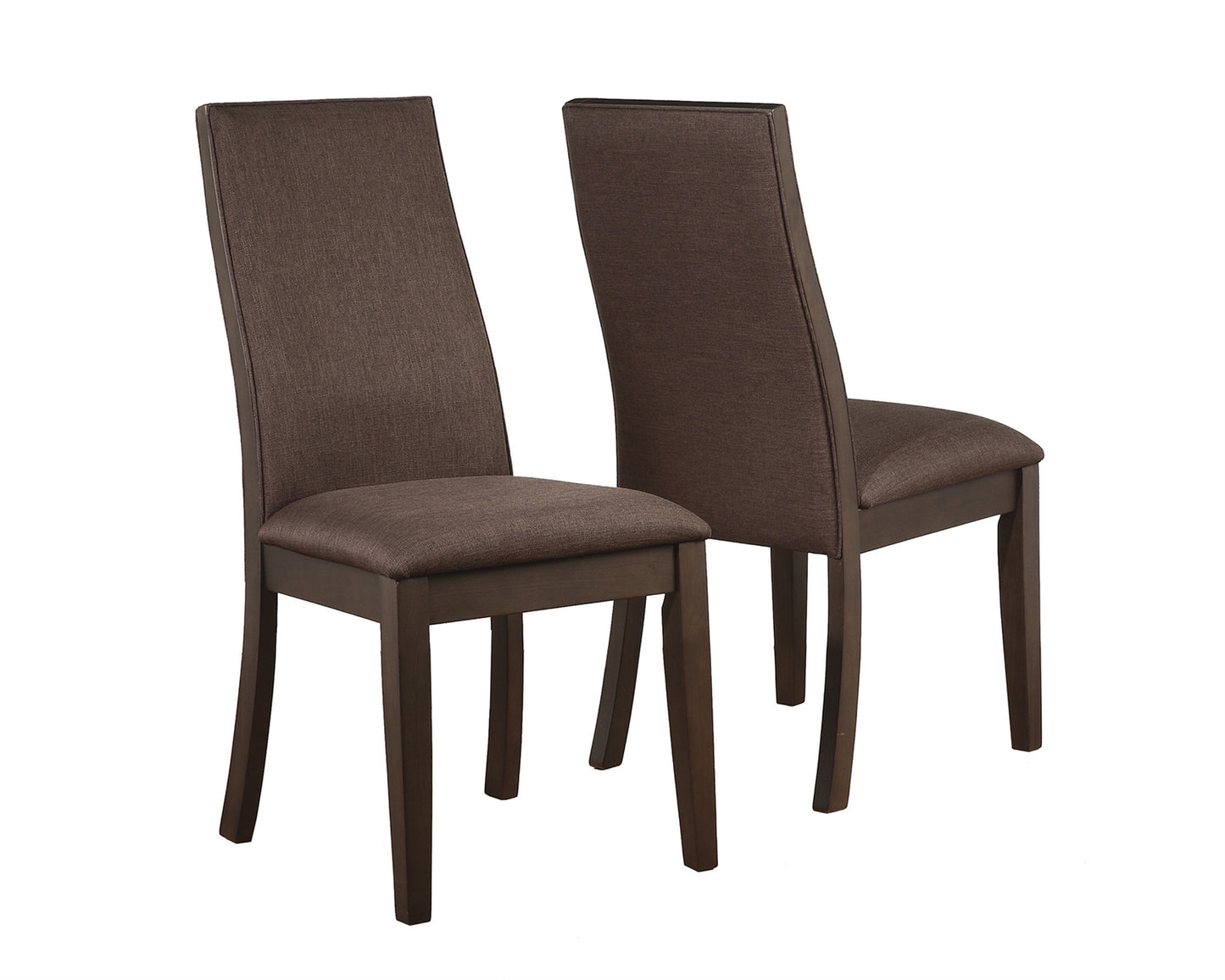 Spring Creek Upholstered Side Chairs Rich Cocoa Brown Set Of 2