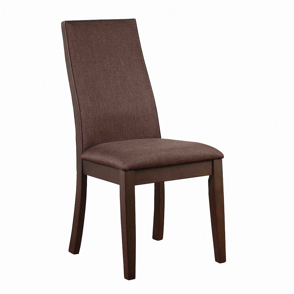 Spring Creek Upholstered Side Chairs Rich Cocoa Brown Set Of 2