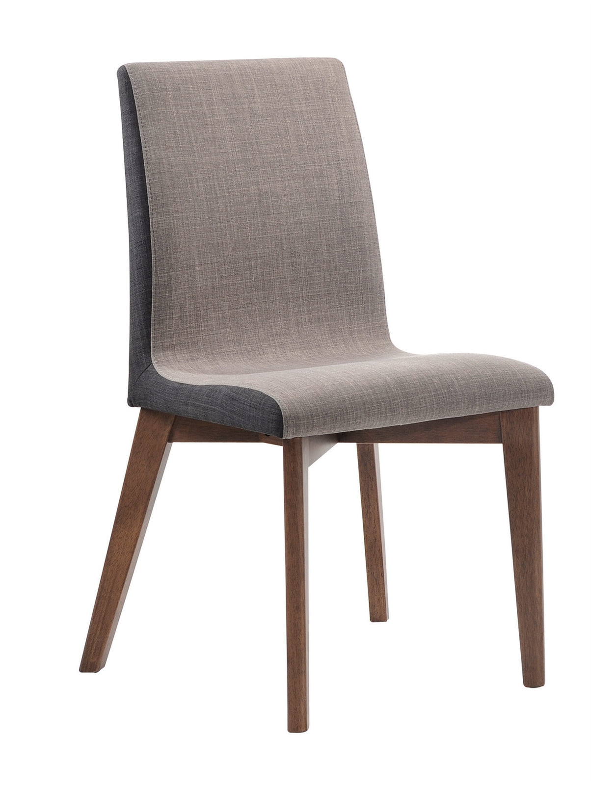 Redbridge Upholstered Side Chairs Grey And Natural Walnut Set Of 2