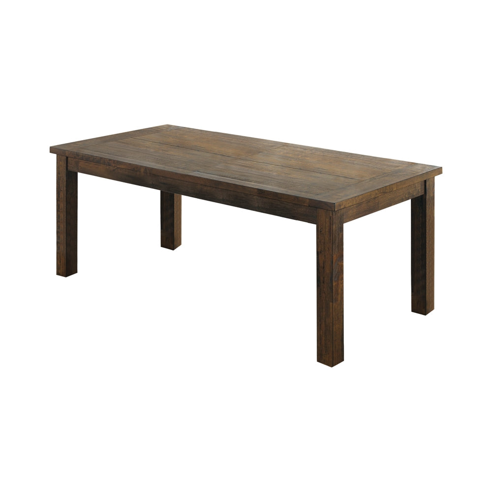 Coleman Rustic Golden Brown Finish Dining Table