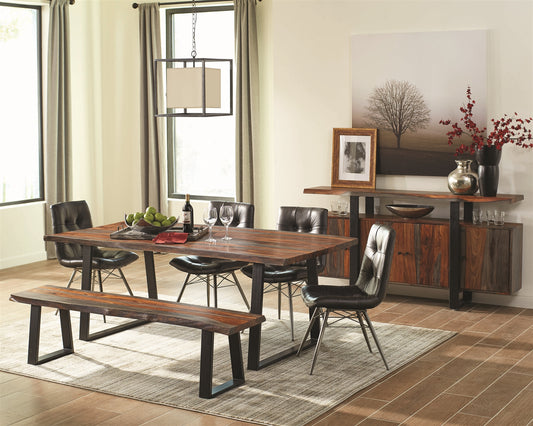 Jamestown 6 Piece Sheesham Live Edge Dining Set